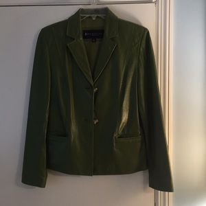 Green leather jacket